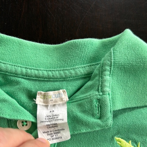 Crewcuts Green Polo Shirt with Classic Collar - Picture 2 of 2